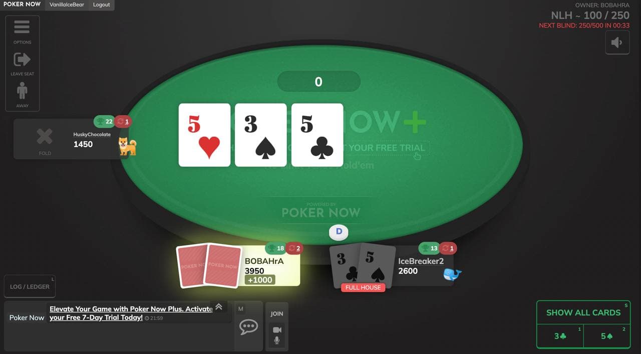 Poker Season Highlight - Full House